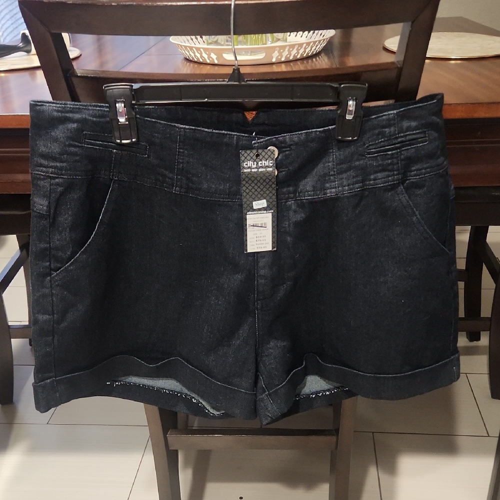 City Chic Denim Shorts